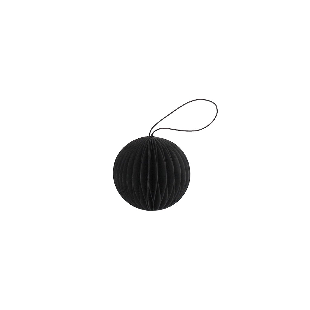 Scoop folded ornament - Black