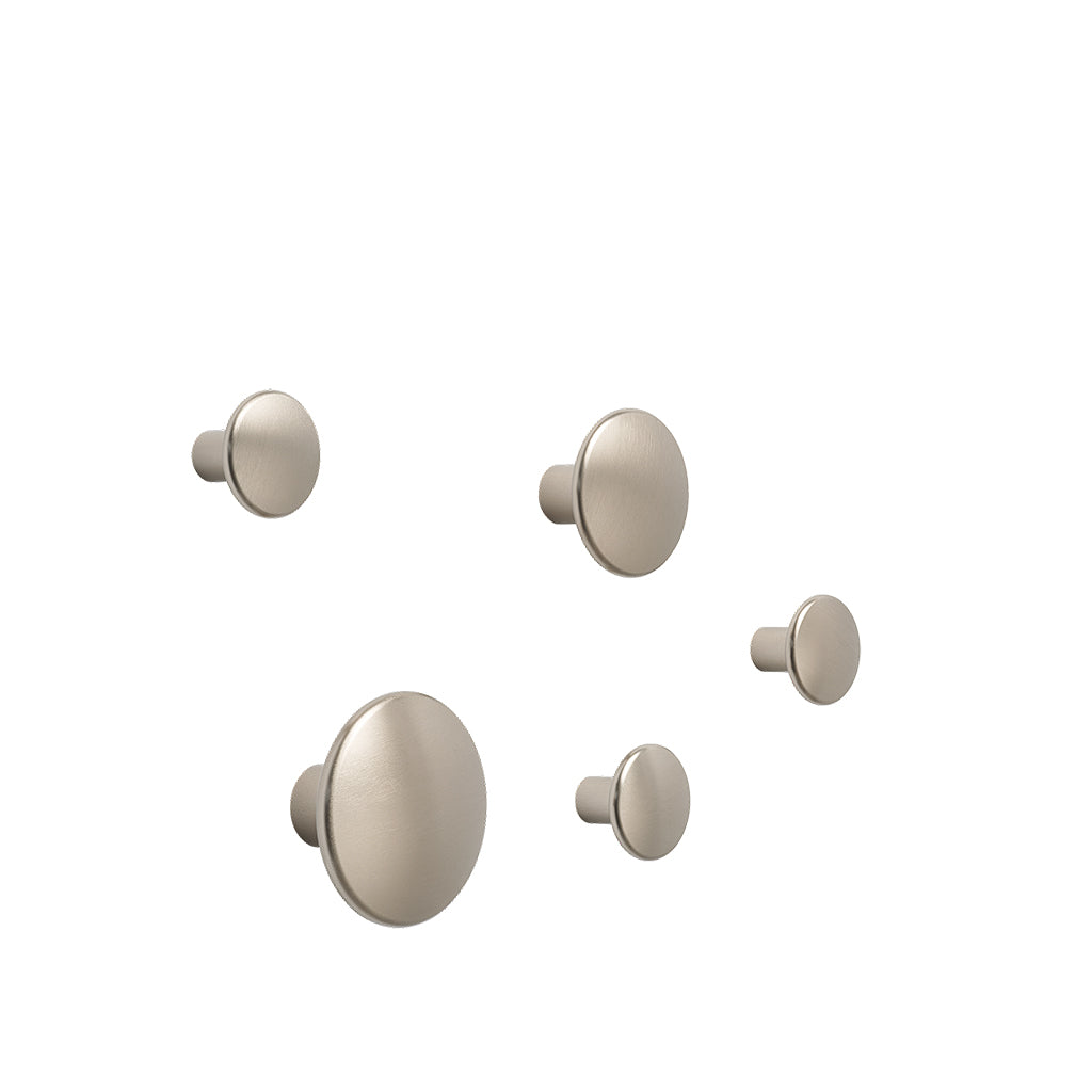 Dots Metal Set of 5 - Taupe