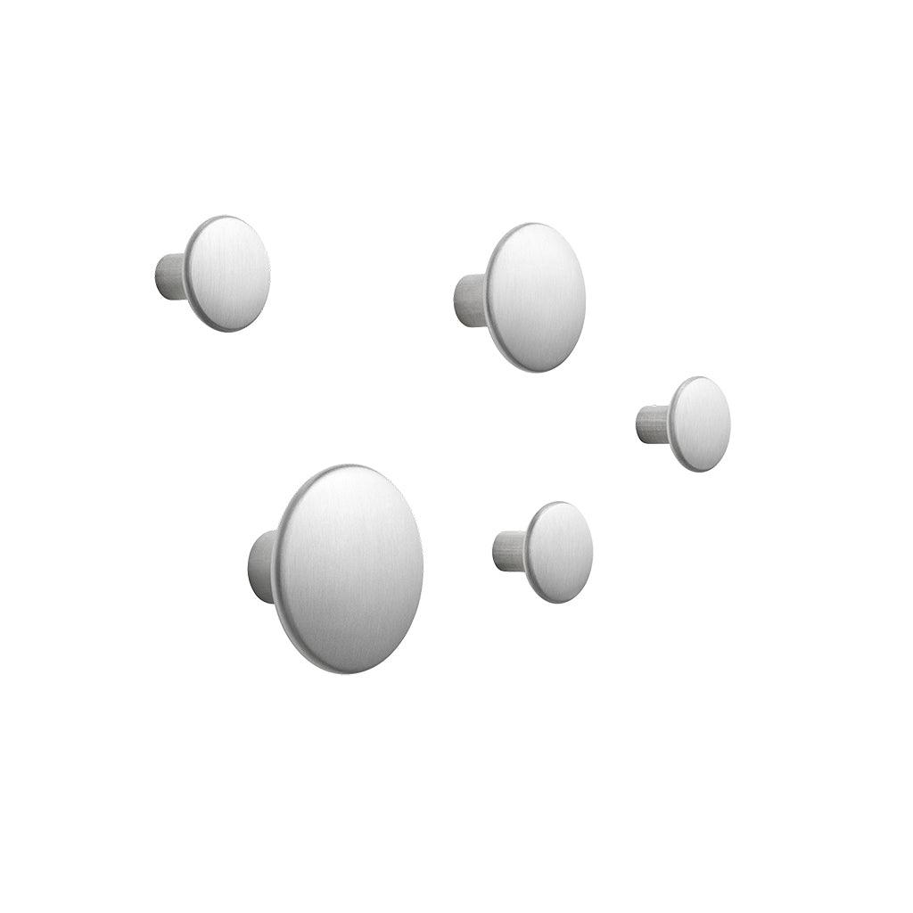 Dots Metal Set of 5 - Aluminum