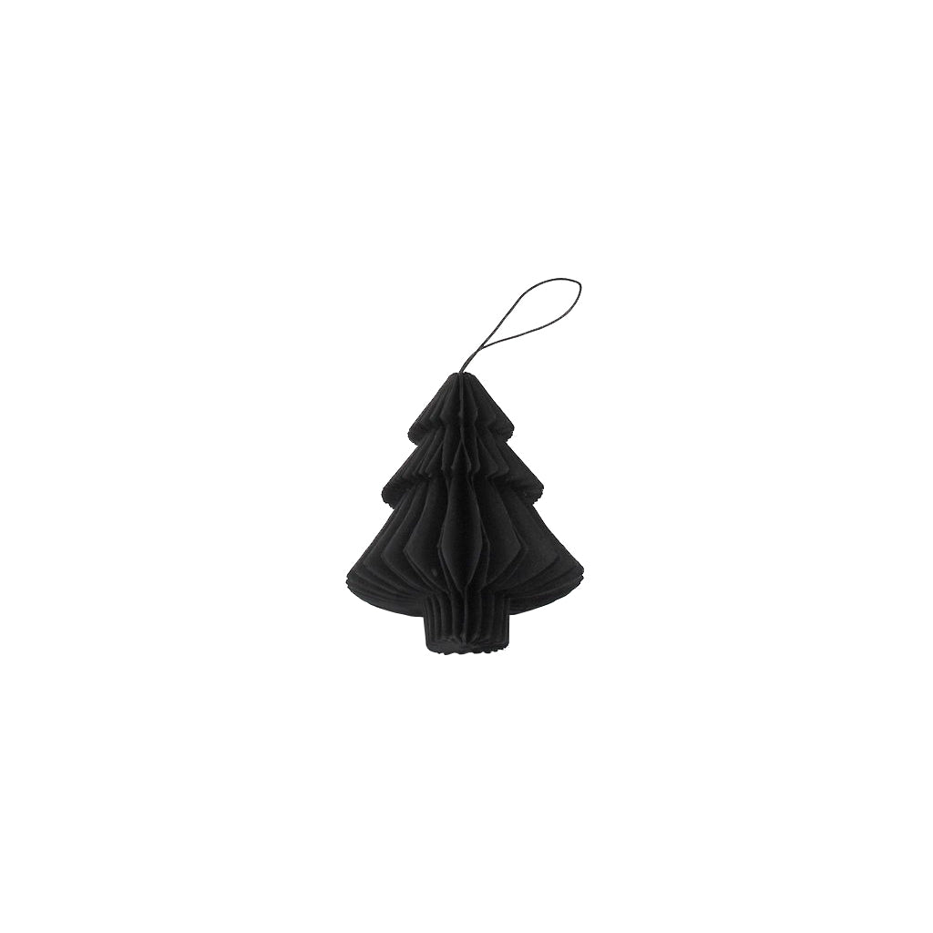 Tree folded ornament - Black