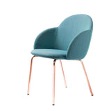 Iola Chair with Armrest - Metal Legs