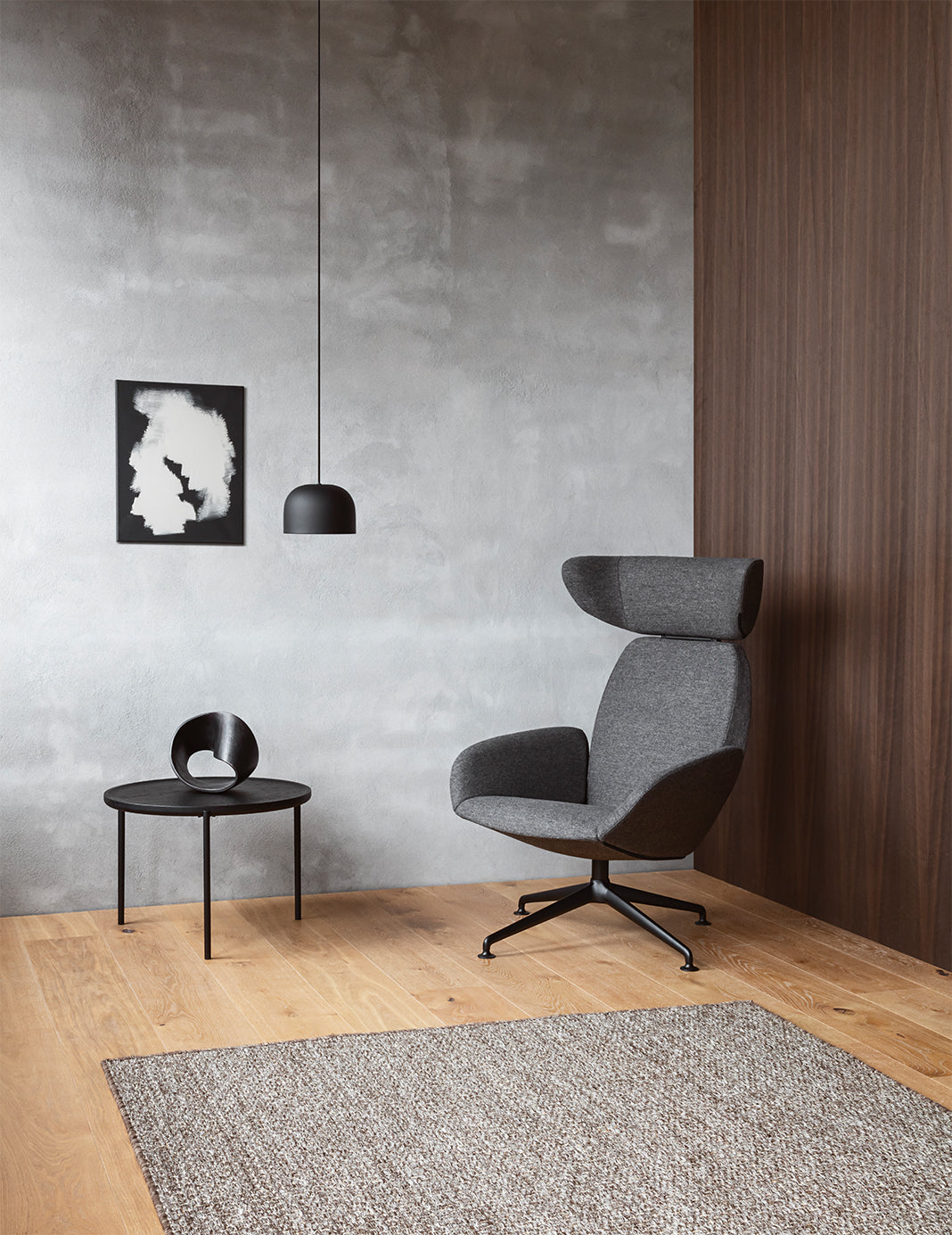 Quay pendant Small - Black