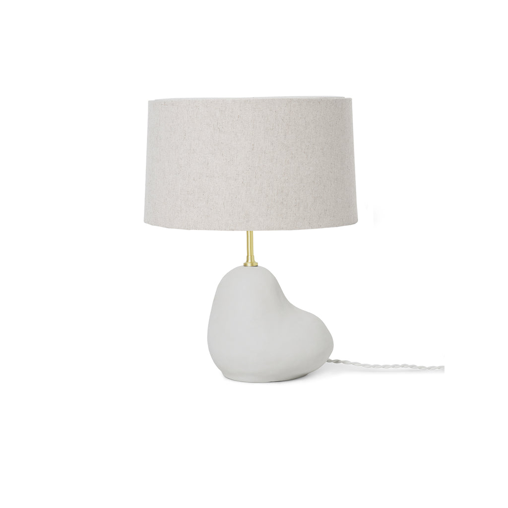 Hebe Lamp Small - Off White with Natural Lampshade