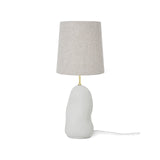 Hebe Lamp Medium - Off White with Natural Lampshade