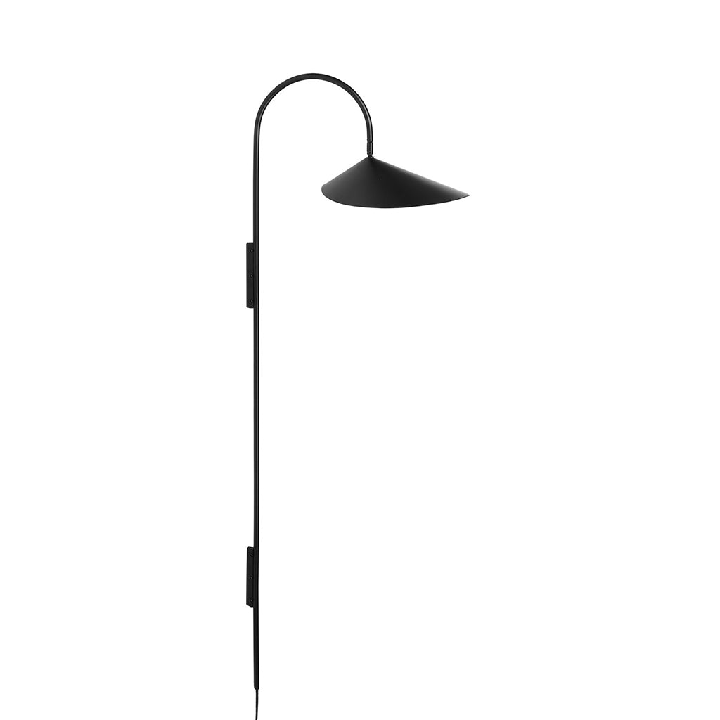 Arum Swivel Tall Wall Lamp - Black