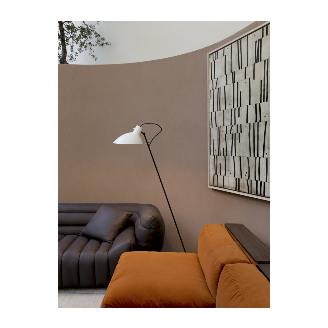 Lampadar VV Cinquanta - Structură neagră, reflector alb