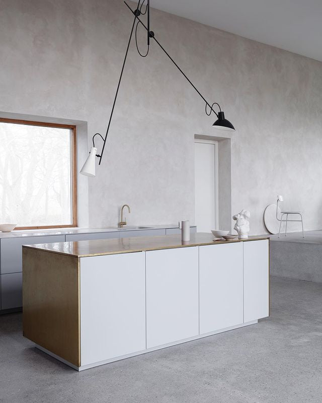 VV Cinquanta Suspension - Black structure, white and black reflectors