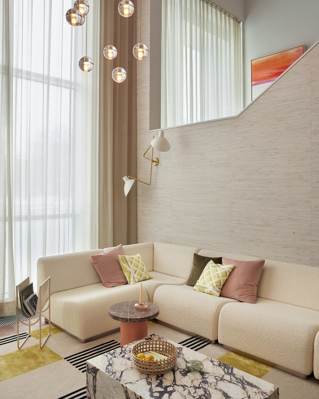VV Cinquanta Twin Wall - Brass mount, white reflectors