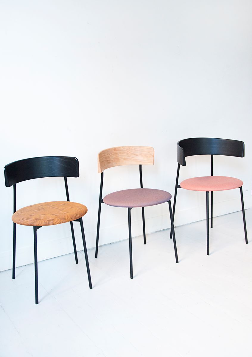 Friday Dining Chair Natural - Upholstered seat, No arms