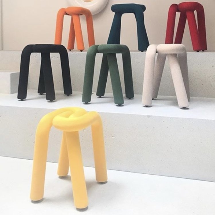 Bold Stool - Forest Green